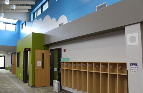 Inside the new addition at Ixonia Elementary School