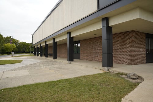 The exterior columns were also refurbished